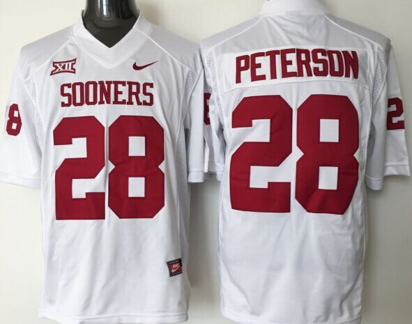 NCAA Youth Oklahoma Sooners White 28 jerseys